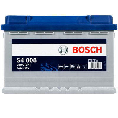 Акумулятор BOSCH 74Ah 680A R+ (правий +) S40 080