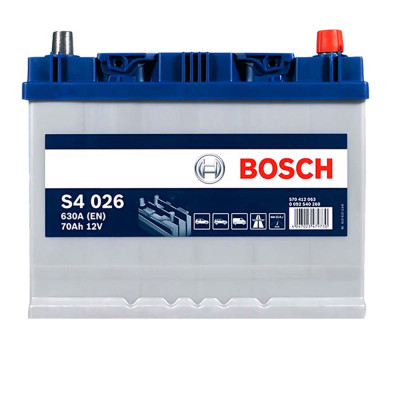 Акумулятор BOSCH 70Ah 630A R+ (правий +) Asia S40 260