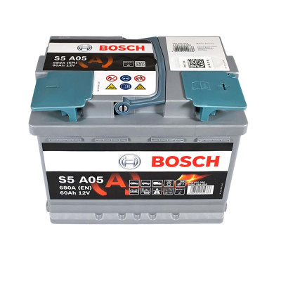 Акумулятор BOSCH AGM 60Ah 680A R+ (правий +) S5A 050 Акумулятор BOSCH AGM 60Ah 680A R+ (правий +) S5A 050
