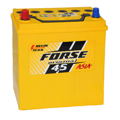 Аккумулятор FORSE Asia 45Ah 400A L+ (левый +) MF Аккумулятор FORSE Asia 45Ah 400A L+ (левый +) MF