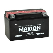 Мото акумулятор MAXION AGM 12V 6,5A L+ (лівий +) YT 7-BS