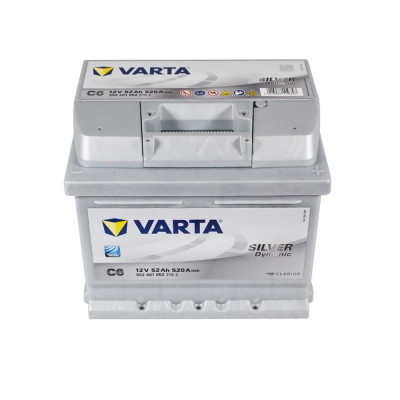 Акумулятор VARTA 52Ah 520А R+ Silver Dynamic (правий +) C6