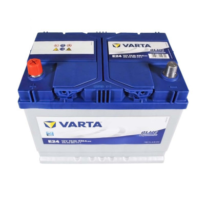 Аккумулятор VARTA 70Ah 630А L+ Blue Dynamic Asia (левый +) E24 Аккумулятор VARTA 70Ah 630А L+ Blue Dynamic Asia (левый +) E24