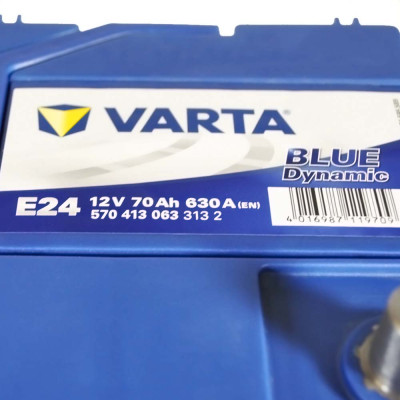 Аккумулятор VARTA 70Ah 630А L+ Blue Dynamic Asia (левый +) E24 Аккумулятор VARTA 70Ah 630А L+ Blue Dynamic Asia (левый +) E24