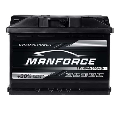 Акумулятор MANFORСE 60Ah 540A R+ (правий +) MF L2