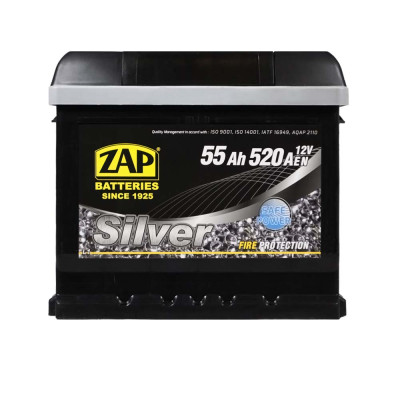 Акумулятор ZAP Silver 55Ah 520A L+ (правий +) L1 (555 85)