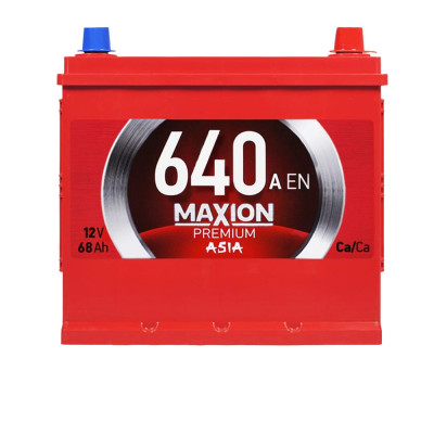Акумулятор MAXION 68Ah 640A Premium Asia R+ (правий +) D23 (Туреччина)