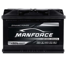 Акумулятор MANFORСE 60Ah 600A R+ (правий +) MF L2B