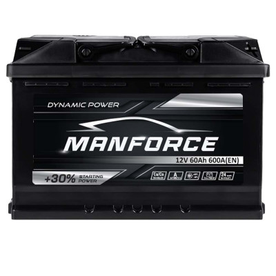 Акумулятор MANFORСE 60Ah 600A R+ (правий +) MF L2B