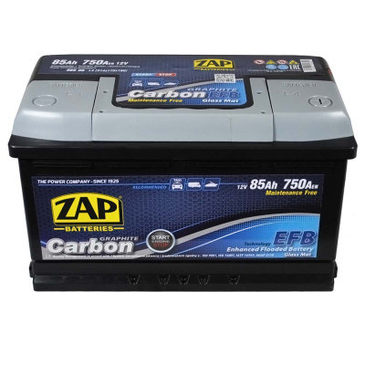 Акумулятор ZAP EFB 85Ah 750A Carbon R+ (правий +) L4 (585 05)