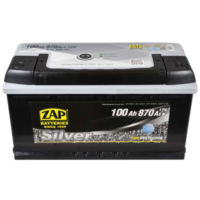 Аккумулятор ZAP Silver 100Ah 870A R+ (правый +) L5 (600 83)