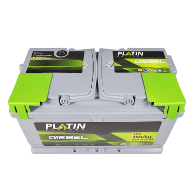 Акумулятор PLATIN 100Ah 850A Silver Diesel R+ (правий +) MF LB4 Акумулятор PLATIN 100Ah 850A Silver Diesel R+ (правий +) MF LB4
