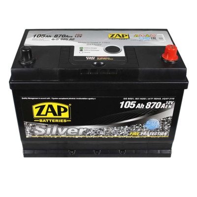 Акумулятор ZAP 105Аh 870А R+ Silver Calcium Asia 605 A0