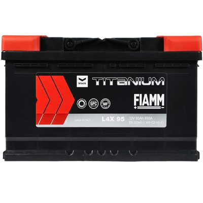 Аккумулятор FIAMM 95Аh 850А  Titanium Black L+ (левый +)