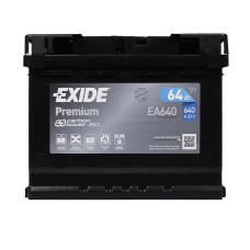 Акумулятор EXIDE 64Аh 640Ah Premium EA640 R+ (правий +)