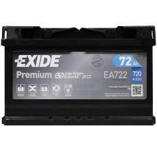 Акумулятор EXIDE 72Аh 720Ah Premium EA722 R+ (правий +)