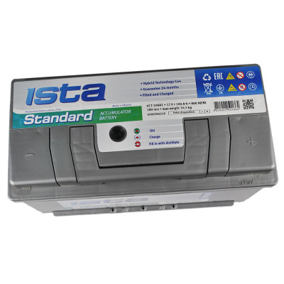 Акумулятор ISTA 100Аh 800А Standard R+ (L5) Акумулятор ISTA 100Аh 800А Standard R+ (L5)