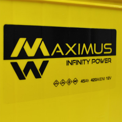 Акумулятор MAXIMUS 45Ah 420A L+ Asia smf (NS40) т.к.