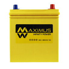 Акумулятор MAXIMUS 45Ah 420A L+ Asia smf (NS40) т.к.