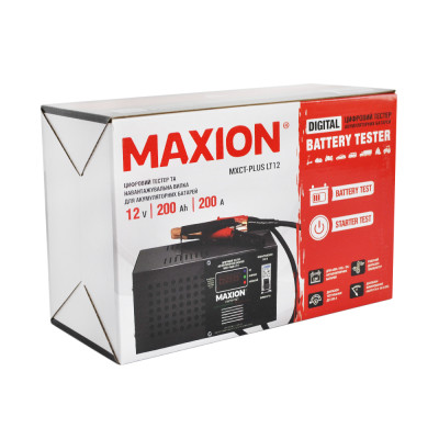 Тестер акумуляторних батарей з вилкою навантаження MAXION PLUS LT12