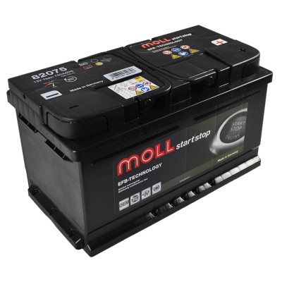 Акумулятор MOLL EFB 75Ah 760A R+ (правий+) (Lb4)