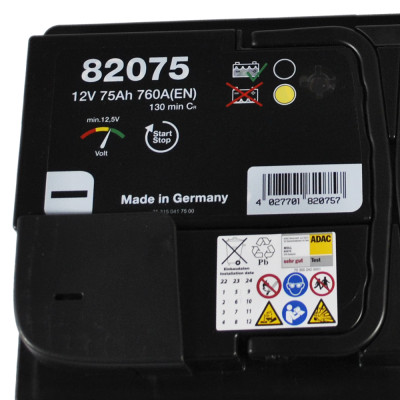 Акумулятор MOLL EFB 75Ah 760A R+ (правий+) (Lb4)