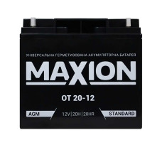 Промисловий акумулятор MAXION AGM 12V 20Ah R+ (правий +) 12-20