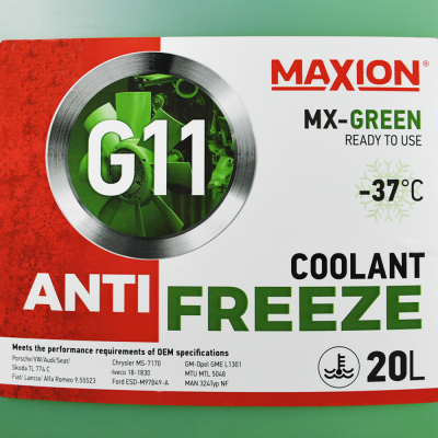 Антифриз MAXION 20L G11 -37°C GREEN