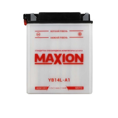 Мото акумулятор MAXION 12V 14A R+ (правий +) YB 14L-A1