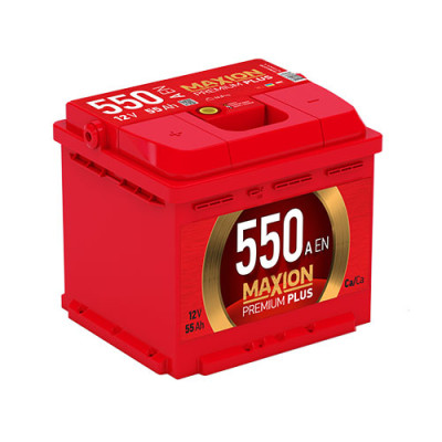 Аккумулятор MAXION 55Аh 550 Premium Plus L+ (левый +) (ISTA, Украина)
