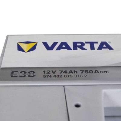 Аккумулятор VARTA 74Ah 750А R+ Silver Dynamic (правый +) E38
