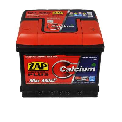 Акумулятор ZAP Plus 50Ah 480A R+ (правий +) LB1 (550 98) h=175