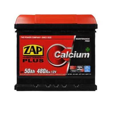 Акумулятор ZAP Plus 50Ah 480A R+ (правий +) LB1 (550 98) h=175