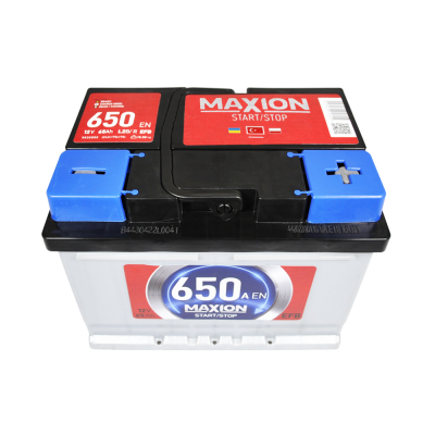 Акумулятор MAXION EFB 65Ah 650A R+ (правий +) SMF L2B (Туреччина)