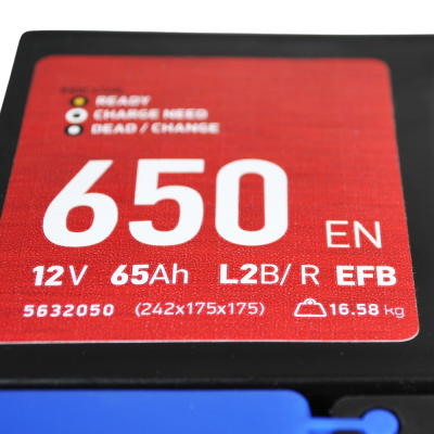 Акумулятор MAXION EFB 65Ah 650A R+ (правий +) SMF L2B (Туреччина)