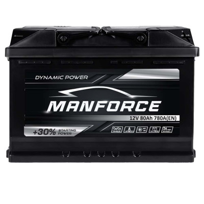 Аккумулятор MANFORСE 80Ah 780A R+ (правый +) MF L3