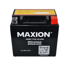 Мото акумулятор MAXION AGM 12V, 5A R+ (правий +) YTX 5L-BS