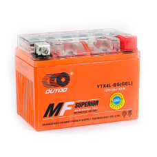 Мото акумулятор Outdo Gel 12V 4A R+ (правий +) YTX 4L-BS