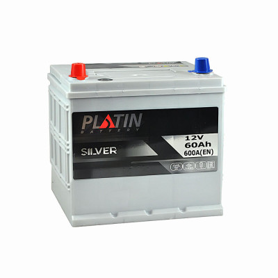Акумулятор PLATIN Silver Asia 60Ah 600A L+ (лівий +) SMF