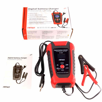 Зарядний пристрій AMiO DBC-02 2A/6A 6V/12V