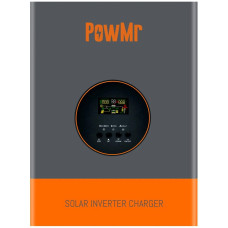 Гібридний інвертор Powmr POW-RELAB-10KE NEW 2024, 48 В, 10000 Вт (низькочастотний інвертор, безперебійник, UPS, ДБЖ)