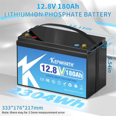Акумулятор Kepworth LiFePO4 12V/180AH (2160W*h) (літій-залізо-фосфатний акумулятор для ДБЖ (UPS)) Акумулятор Kepworth LiFePO4 12V/180AH (2160W*h) (літій-залізо-фосфатний акумулятор для ДБЖ (UPS))