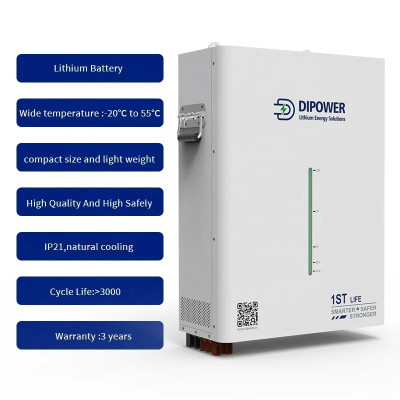 Акумулятор Dipower Wall Mounted with LED, 48V/150AH, 7200W*h (CATL NMC, 13S1P, літій-іонний акумулятор для ДБЖ (UPS))