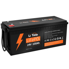 Акумулятор LiTime LiFePO4 25,6V/100AH (2560W*h), (літій-залізо-фосфатний акумулятор для ДБЖ (UPS))