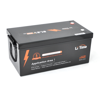 Акумулятор Li-TIME LiFePO4 BASIC 51,2V 100Ah 5120Wh(100/100A), заряд 57.6В/12А, (520 x 269 x 220мм) , 36.4kg, Q1