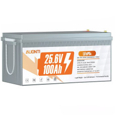 Акумулятор Alionti LiFePO4 25,6V/100AH, 2560W*h, 100A (літій-залізо-фосфатний акумулятор для ДБЖ (UPS))
