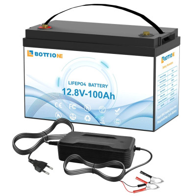 Акумулятор Bottione LiFePO4 12.8V/100AH (1280W*h) (літій-залізо-фосфатний акумулятор для ДБЖ (UPS)) Акумулятор Bottione LiFePO4 12.8V/100AH (1280W*h) (літій-залізо-фосфатний акумулятор для ДБЖ (UPS))