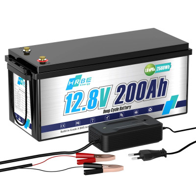 Акумулятор HRBEEnergy LiFePO4 12V/200AH (2400W*h) (літій-залізо-фосфатний акумулятор для ДБЖ (UPS)) Акумулятор HRBEEnergy LiFePO4 12V/200AH (2400W*h) (літій-залізо-фосфатний акумулятор для ДБЖ (UPS))