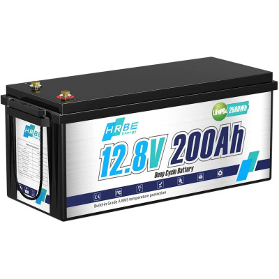 Акумулятор HRBEEnergy LiFePO4 12V/200AH (2400W*h) (літій-залізо-фосфатний акумулятор для ДБЖ (UPS)) Акумулятор HRBEEnergy LiFePO4 12V/200AH (2400W*h) (літій-залізо-фосфатний акумулятор для ДБЖ (UPS))