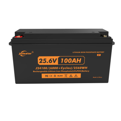 Акумулятор JSDSOLAR LiFePO4 25,6V/100AH (2560W*h) J24100, (літій-залізо-фосфатний акумулятор з Bluetooth)